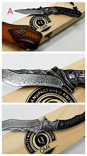 QMK-133 3 féle Damaszk Artvork bicska