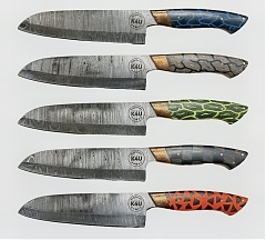 K4U-123 Damaszk Santoku kés